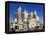 Nevada, Las Vegas, Statue of Liberty and New York New York City Skyline Reproduction, USA-Christian Kober-Framed Premier Image Canvas