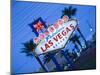 Nevada, Las Vegas, Welcome to Fabulous Las Vegas Sign, Defocussed, USA-Walter Bibikow-Mounted Photographic Print