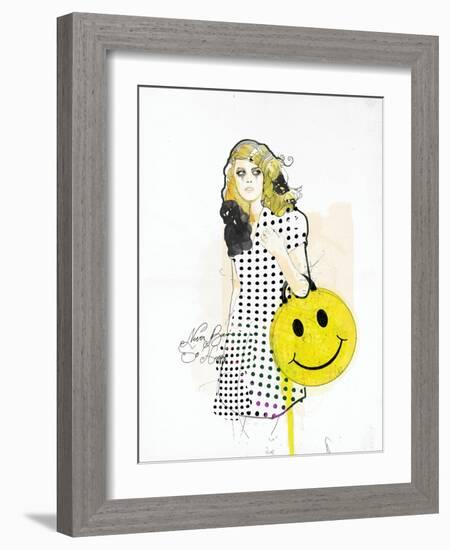 Never Been So Happy-Mydeadpony-Framed Art Print