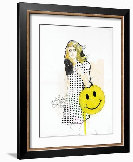 Never Been So Happy-Mydeadpony-Framed Art Print