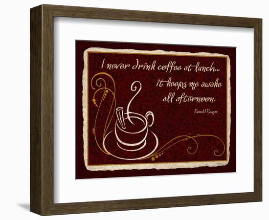 Never Drink Coffee at Lunch-Kate Ward Thacker-Framed Giclee Print