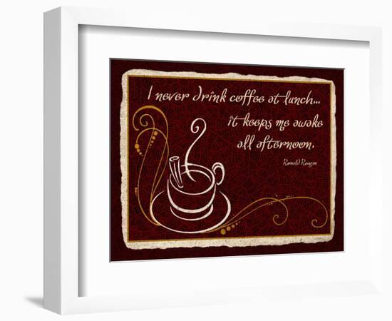 Never Drink Coffee at Lunch-Kate Ward Thacker-Framed Giclee Print