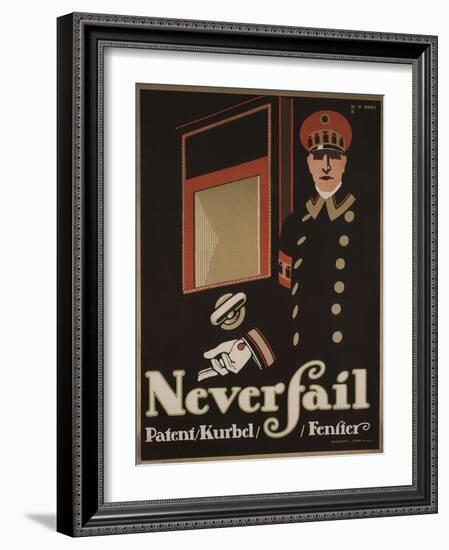 Never Fail Windows, 1911-Hans Rudi Erdt-Framed Giclee Print