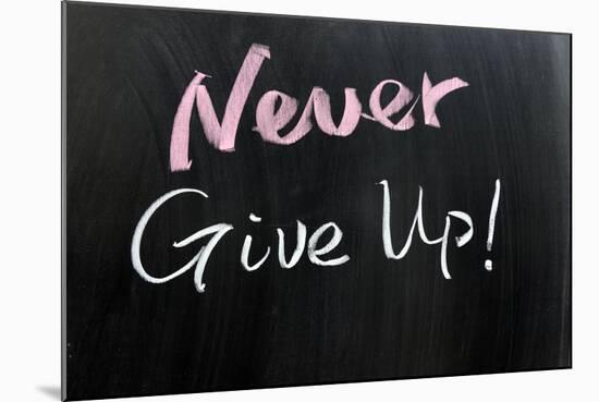 Never Give Up!-Raywoo-Mounted Art Print