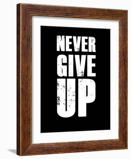 Never Give Up-null-Framed Art Print