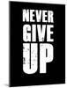 Never Give Up-null-Mounted Art Print