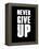 Never Give Up-null-Framed Stretched Canvas