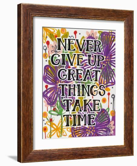 Never Give Up-Carla Bank-Framed Giclee Print