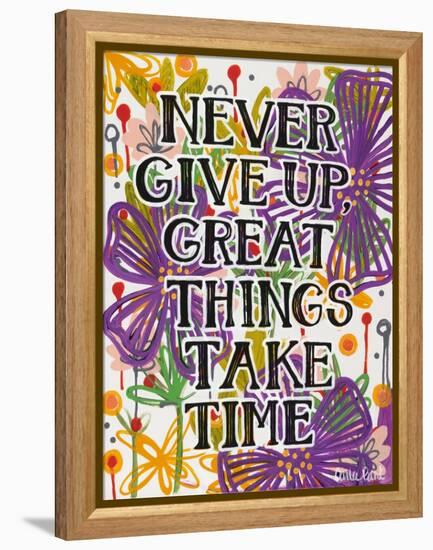 Never Give Up-Carla Bank-Framed Premier Image Canvas