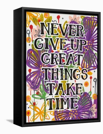 Never Give Up-Carla Bank-Framed Premier Image Canvas