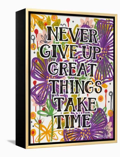 Never Give Up-Carla Bank-Framed Premier Image Canvas