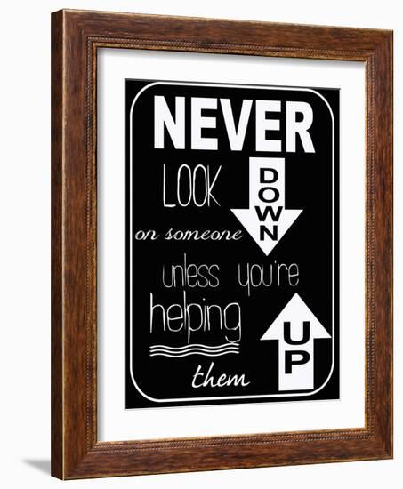 Never Look Down-Taylor Greene-Framed Art Print