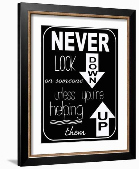 Never Look Down-Taylor Greene-Framed Art Print