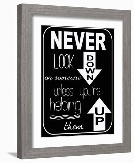 Never Look Down-Taylor Greene-Framed Art Print