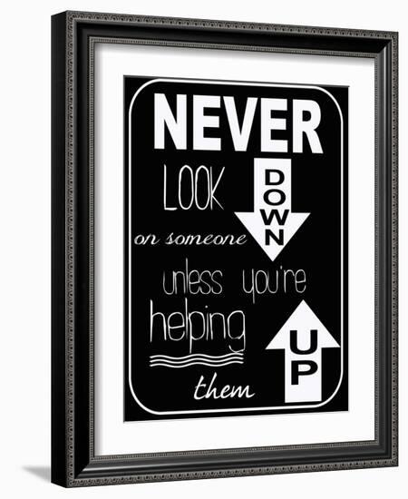 Never Look Down-Taylor Greene-Framed Art Print