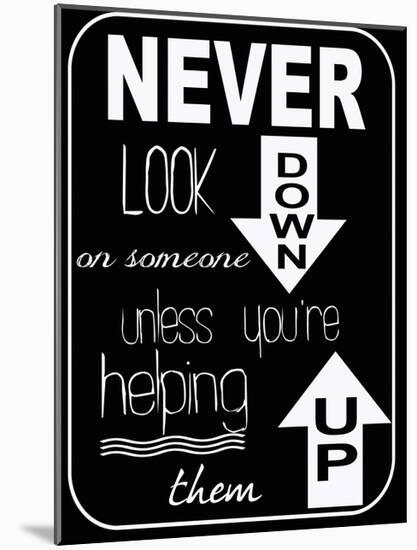 Never Look Down-Taylor Greene-Mounted Art Print