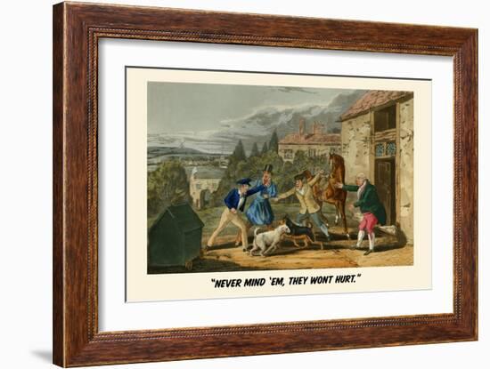 Never Mind'Em… They Won't Hurt-Henry Thomas Alken-Framed Art Print