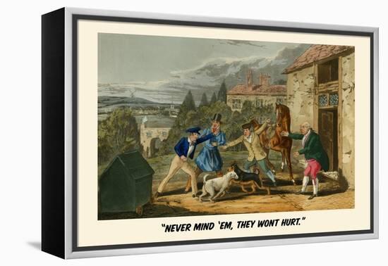 Never Mind'Em… They Won't Hurt-Henry Thomas Alken-Framed Stretched Canvas