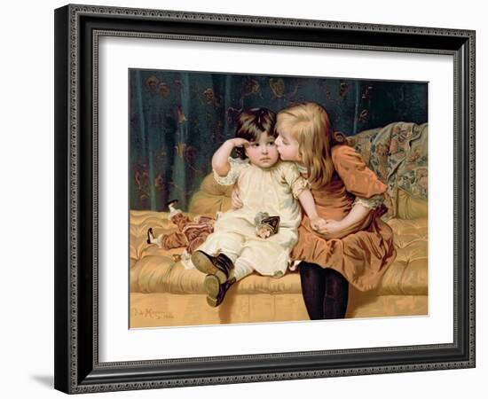 "Never Mind", from a Pears Annual, 1884-Frederick Morgan-Framed Giclee Print