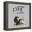 Never Play Alone-Dog is Good-Framed Stretched Canvas