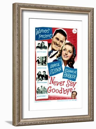 Never Say Goodbye - Movie Poster Reproduction-null-Framed Premium Giclee Print