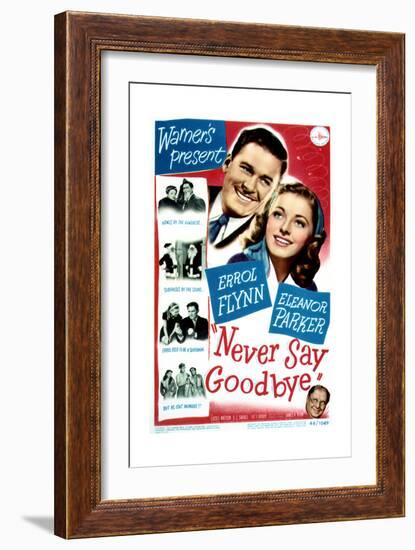 Never Say Goodbye - Movie Poster Reproduction-null-Framed Premium Giclee Print