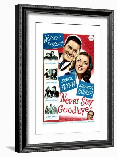 Never Say Goodbye - Movie Poster Reproduction-null-Framed Premium Giclee Print