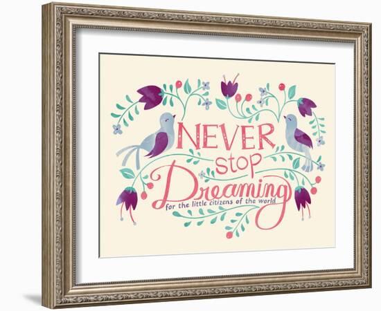 Never Stop Dreaming-null-Framed Giclee Print