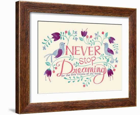 Never Stop Dreaming-null-Framed Giclee Print