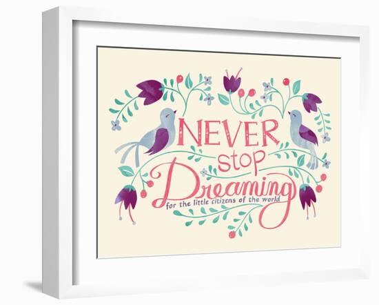 Never Stop Dreaming-null-Framed Giclee Print