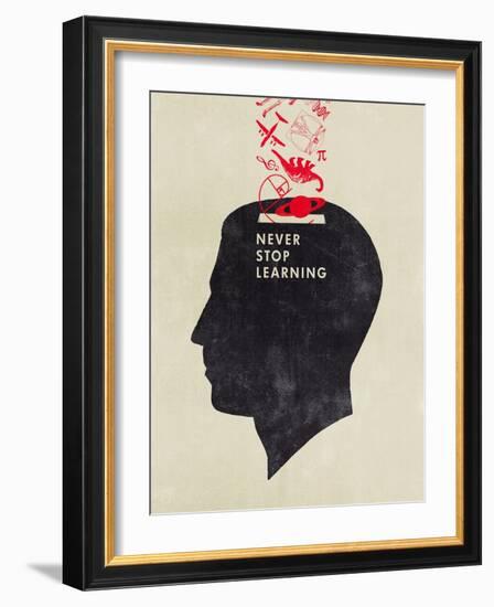 Never Stop Learning-Hannes Beer-Framed Art Print