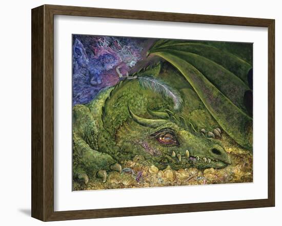 Never Tickle A Sleeping Dragon-Josephine Wall-Framed Giclee Print