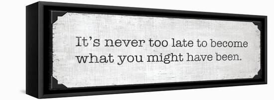 Never Too Late-N. Harbick-Framed Stretched Canvas