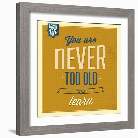 Never Too Old-Lorand Okos-Framed Art Print