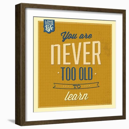 Never Too Old-Lorand Okos-Framed Art Print