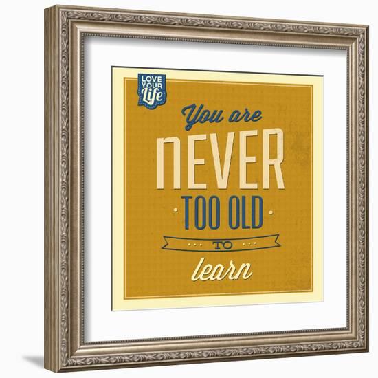 Never Too Old-Lorand Okos-Framed Art Print