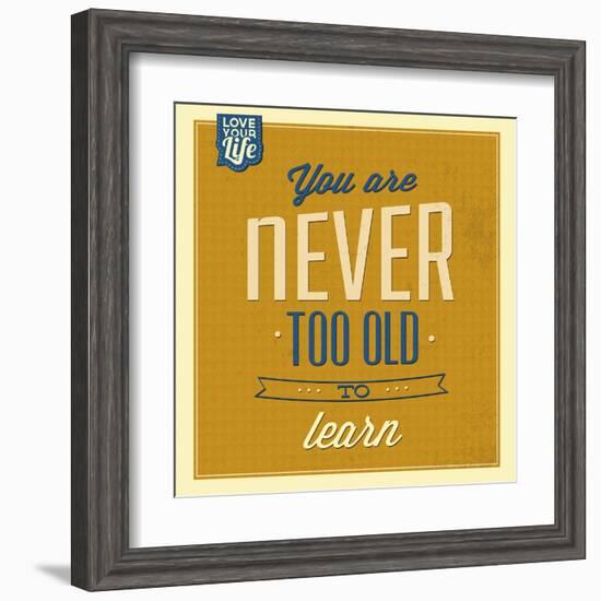Never Too Old-Lorand Okos-Framed Art Print