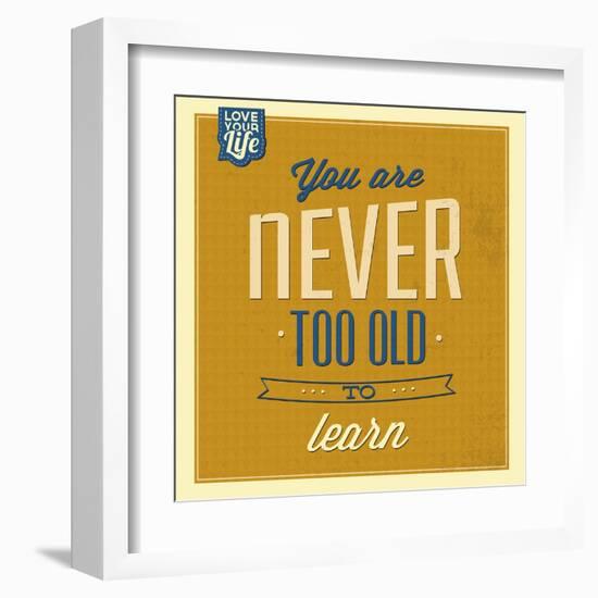 Never Too Old-Lorand Okos-Framed Art Print