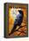 Nevermore - Raven and Moon-Lantern Press-Framed Stretched Canvas