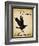 Nevermore - The Raven Literary Poster. Vintage Style Edgar Allan Poe Poster.-Jeanne Stevenson-Framed Art Print