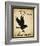 Nevermore - The Raven Literary Poster. Vintage Style Edgar Allan Poe Poster.-Jeanne Stevenson-Framed Art Print