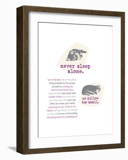 Neversleepalone-Cat is Good-Framed Premium Giclee Print