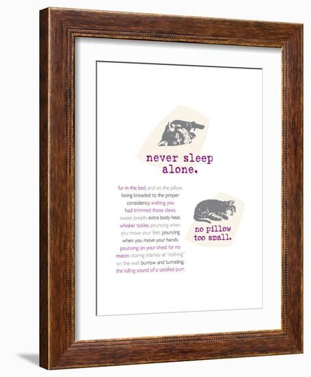 Neversleepalone-Cat is Good-Framed Premium Giclee Print