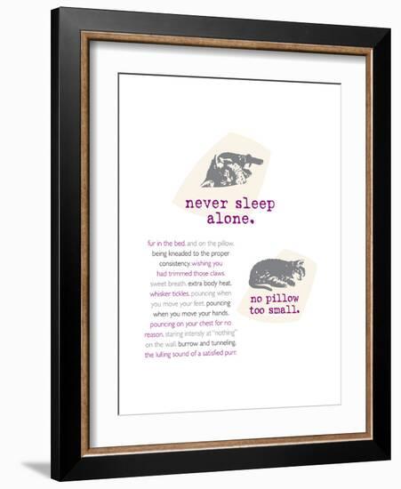 Neversleepalone-Cat is Good-Framed Premium Giclee Print