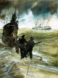 WW1 U-Boat-Neville Dear-Mounted Giclee Print