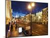 Nevsky Prospekt at Night, St. Petersurg, Russia, Europe-Vincenzo Lombardo-Mounted Photographic Print