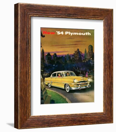 New '54 Plymouth-null-Framed Art Print