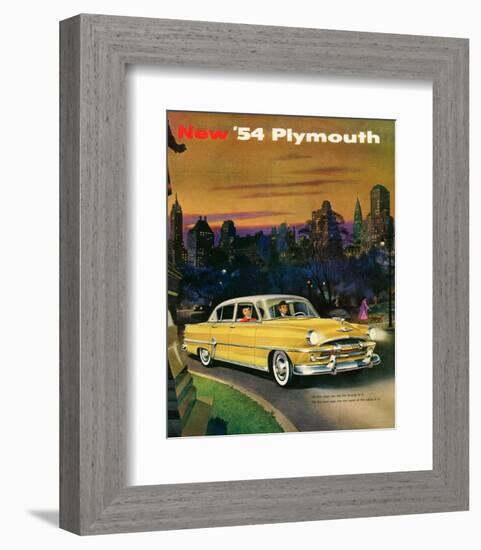 New '54 Plymouth--Framed Art Print