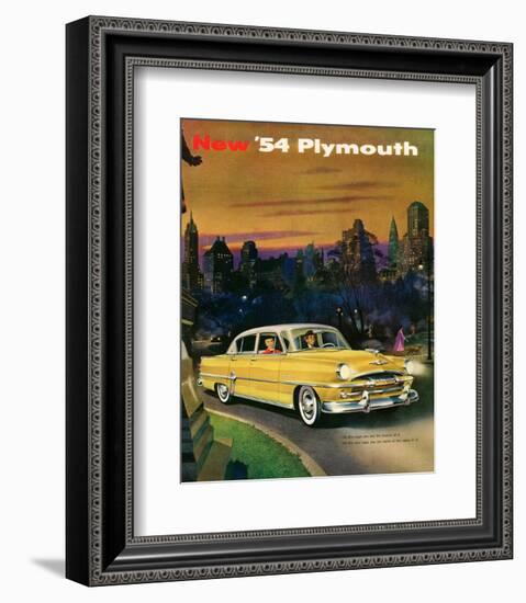 New '54 Plymouth-null-Framed Art Print