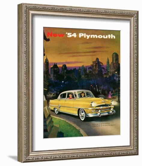 New '54 Plymouth-null-Framed Art Print